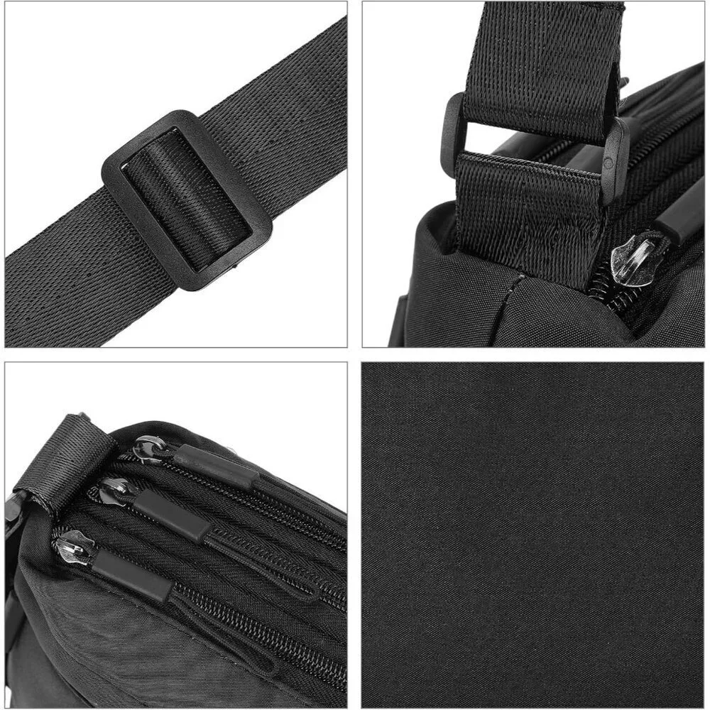 Crossbody Purse Nylon Small Shoulder Bag Multi-Pocket Adjustable Strap